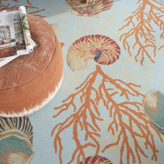 Nourison Sun N' Shade SND92 Light Blue Area Rug by Waverly Corner Image