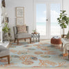 Nourison Sun N' Shade SND92 Light Blue Area Rug by Waverly Room Image Feature