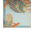 Nourison Sun N' Shade SND92 Light Blue Area Rug by Waverly Texture Image
