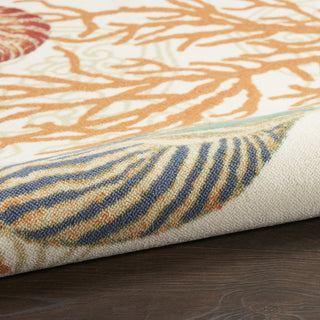 Nourison Wav01/Sun and Shade SND92 Ivory/Multi Area Rug by Waverly Corner Image
