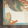 Nourison Wav01/Sun and Shade SND92 Ivory/Multi Area Rug by Waverly Detail Image