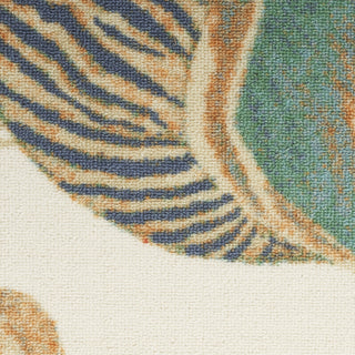 Nourison Wav01/Sun and Shade SND92 Ivory/Multi Area Rug by Waverly Swatch Image