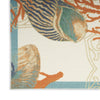 Nourison Wav01/Sun and Shade SND92 Ivory/Multi Area Rug by Waverly Texture Image