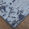 Feizy Sonora 39PLF Blue/Black Area Rug Corner Image with Rug Pad