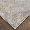 Feizy Sonora 39PLF Gray/Ivory/Brown Area Rug Corner Image with Rug Pad