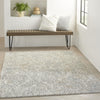 Nourison Soma SOM05 Grey/Ivory Area Rug Corner Image