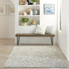 Nourison Soma SOM05 Grey/Ivory Area Rug Room Image Feature