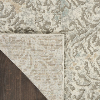 Nourison Soma SOM05 Grey/Ivory Area Rug Corner Image