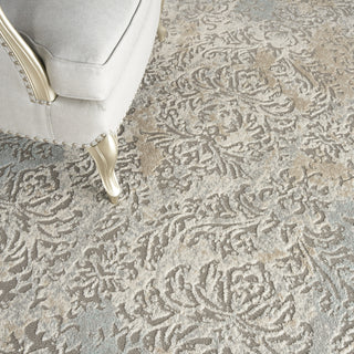 Nourison Soma SOM05 Grey/Ivory Area Rug Corner Image