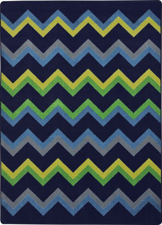 Joy Carpets Kid Essentials Sonic Navy Area Rug