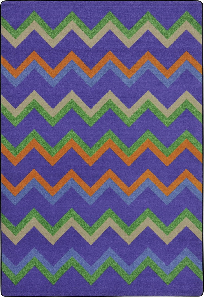 Joy Carpets Kid Essentials Sonic Violet Area Rug