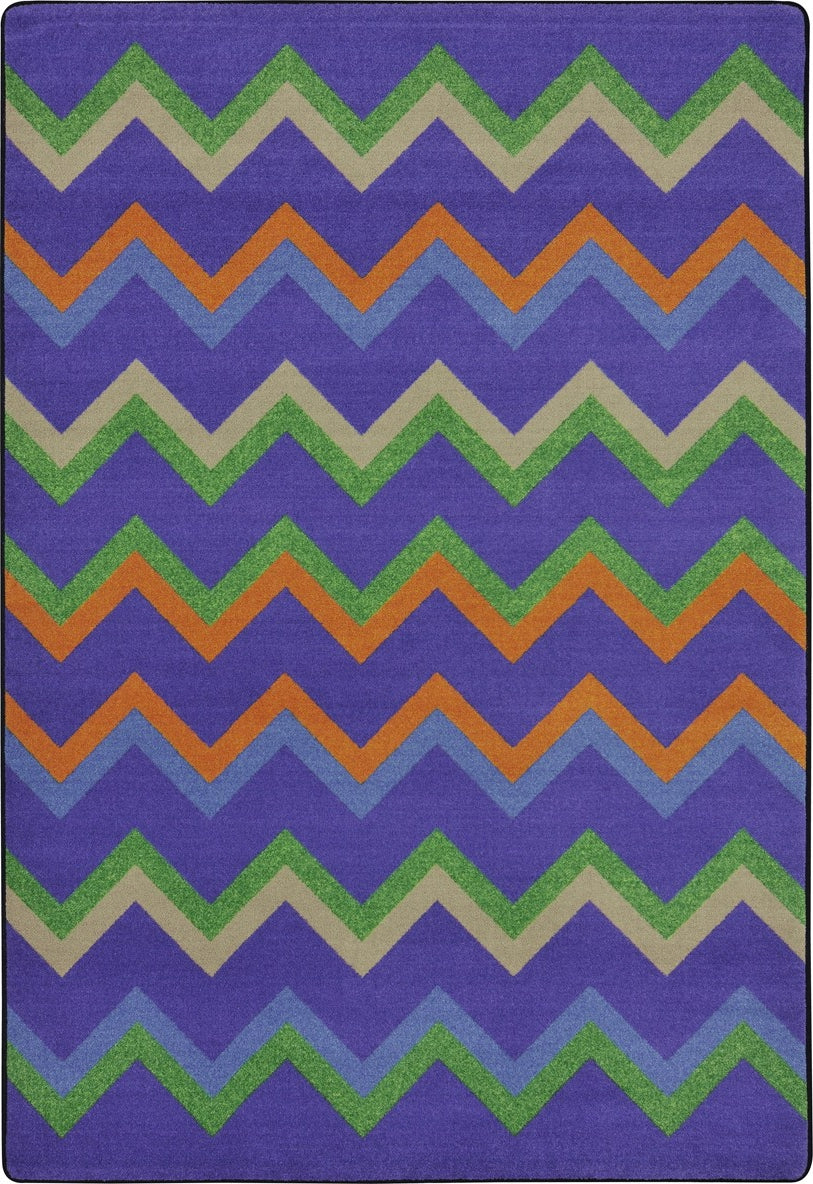Joy Carpets Kid Essentials Sonic Violet Area Rug