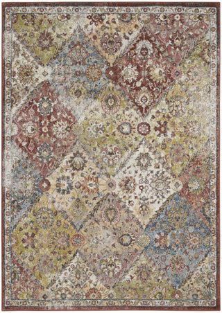 Nourison Soraya SOR01 Terracotta Multicolor Area Rug main image
