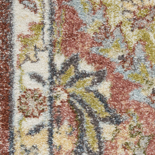 Nourison Soraya SOR01 Terracotta Multicolor Area Rug Swatch Image