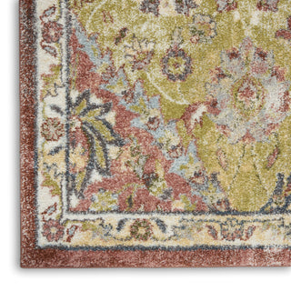 Nourison Soraya SOR01 Terracotta Multicolor Area Rug Texture Image