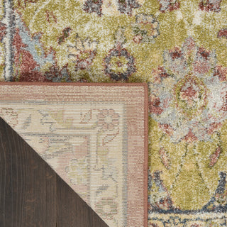 Nourison Soraya SOR01 Terracotta Multicolor Area Rug Corner Image