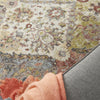 Nourison Soraya SOR01 Terracotta Multicolor Area Rug Corner Image