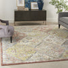 Nourison Soraya SOR01 Terracotta Multicolor Area Rug Corner Image