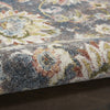Nourison Soraya SOR02 Charcoal Multi Area Rug Corner Image