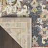 Nourison Soraya SOR02 Charcoal Multi Area Rug Corner Image