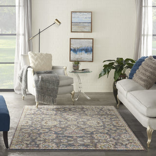 Nourison Soraya SOR02 Charcoal Multi Area Rug Room Image Feature