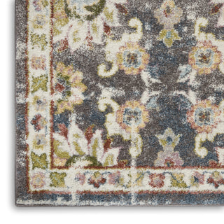 Nourison Soraya SOR02 Charcoal Multi Area Rug Texture Image