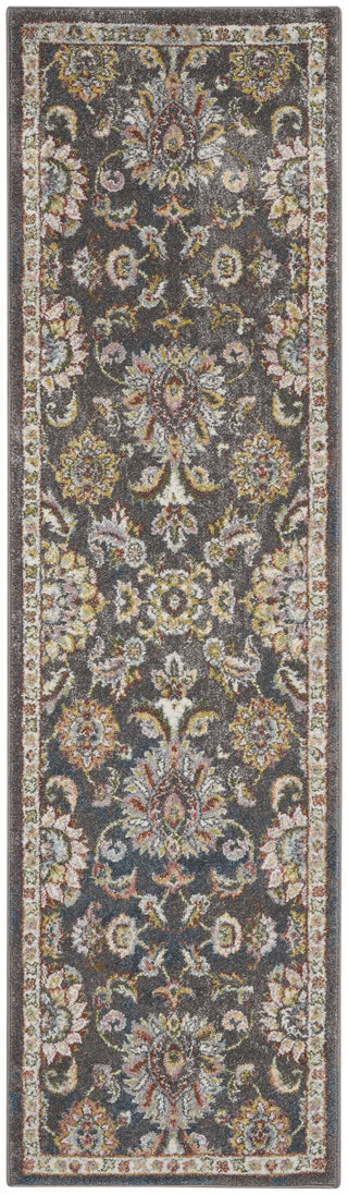 Nourison Soraya SOR02 Charcoal Multi Area Rug Main Image
