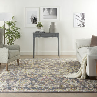 Nourison Soraya SOR02 Charcoal Multi Area Rug Room Image Feature