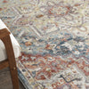 Nourison Soraya SOR04 Blue Multicolor Area Rug Corner Image