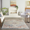 Nourison Soraya SOR04 Blue Multicolor Area Rug Room Image Feature