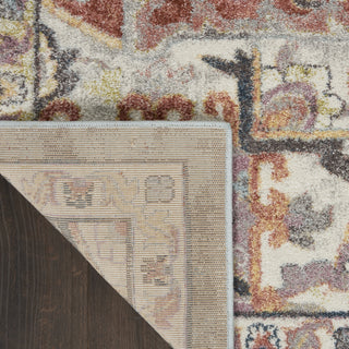 Nourison Soraya SOR04 Blue Multicolor Area Rug Corner Image