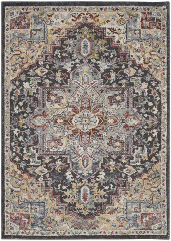 Nourison Soraya SOR04 Charcoal Multi Area Rug main image