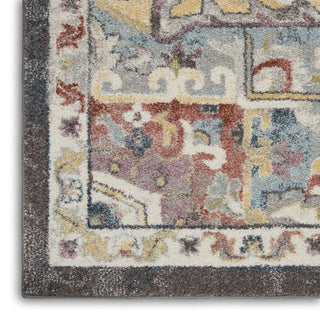 Nourison Soraya SOR04 Charcoal Multi Area Rug Texture Image