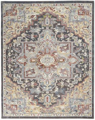 Nourison Soraya SOR04 Charcoal Multi Area Rug Main Image