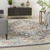 Nourison Soraya SOR04 Charcoal Multi Area Rug Corner Image