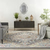 Nourison Soraya SOR04 Charcoal Multi Area Rug Room Image Feature