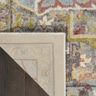 Nourison Soraya SOR04 Ivory Multicolor Area Rug Corner Image
