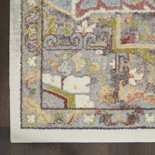 Nourison Soraya SOR04 Ivory Multicolor Area Rug Detail Image