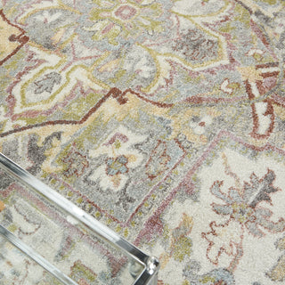 Nourison Soraya SOR04 Ivory Multicolor Area Rug Corner Image