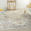 Nourison Soraya SOR04 Ivory Multicolor Area Rug Corner Image