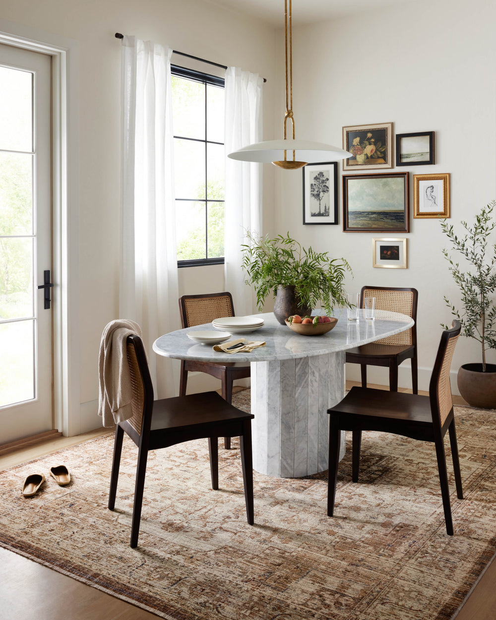 Loloi II Sorrento SOR-03 Mocha/Multi Area Rug Lifestyle Image Feature