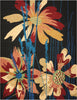 Nourison South Beach SOU01 Black Area Rug Main Image