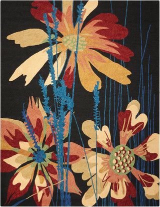 Nourison South Beach SOU01 Black Area Rug Main Image
