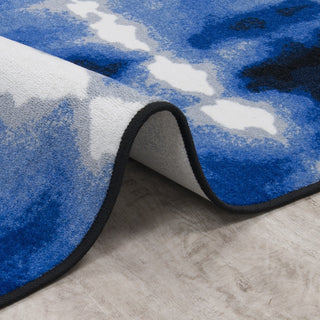 Joy Carpets First Take Sound Off Cobalt Area Rug