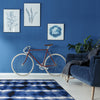 Joy Carpets First Take Sound Off Cobalt Area Rug