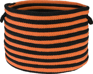 Colonial Mills Spunky Stripe Basket SP24 Orange and Black