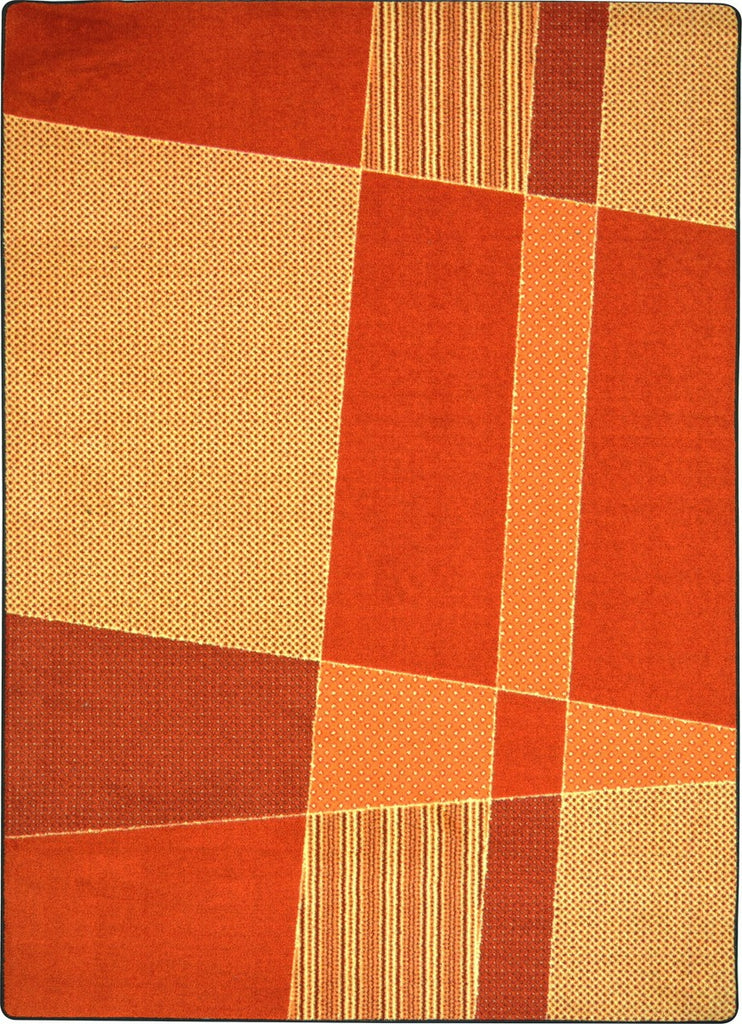 Joy Carpets Kid Essentials Spazz Orange Area Rug