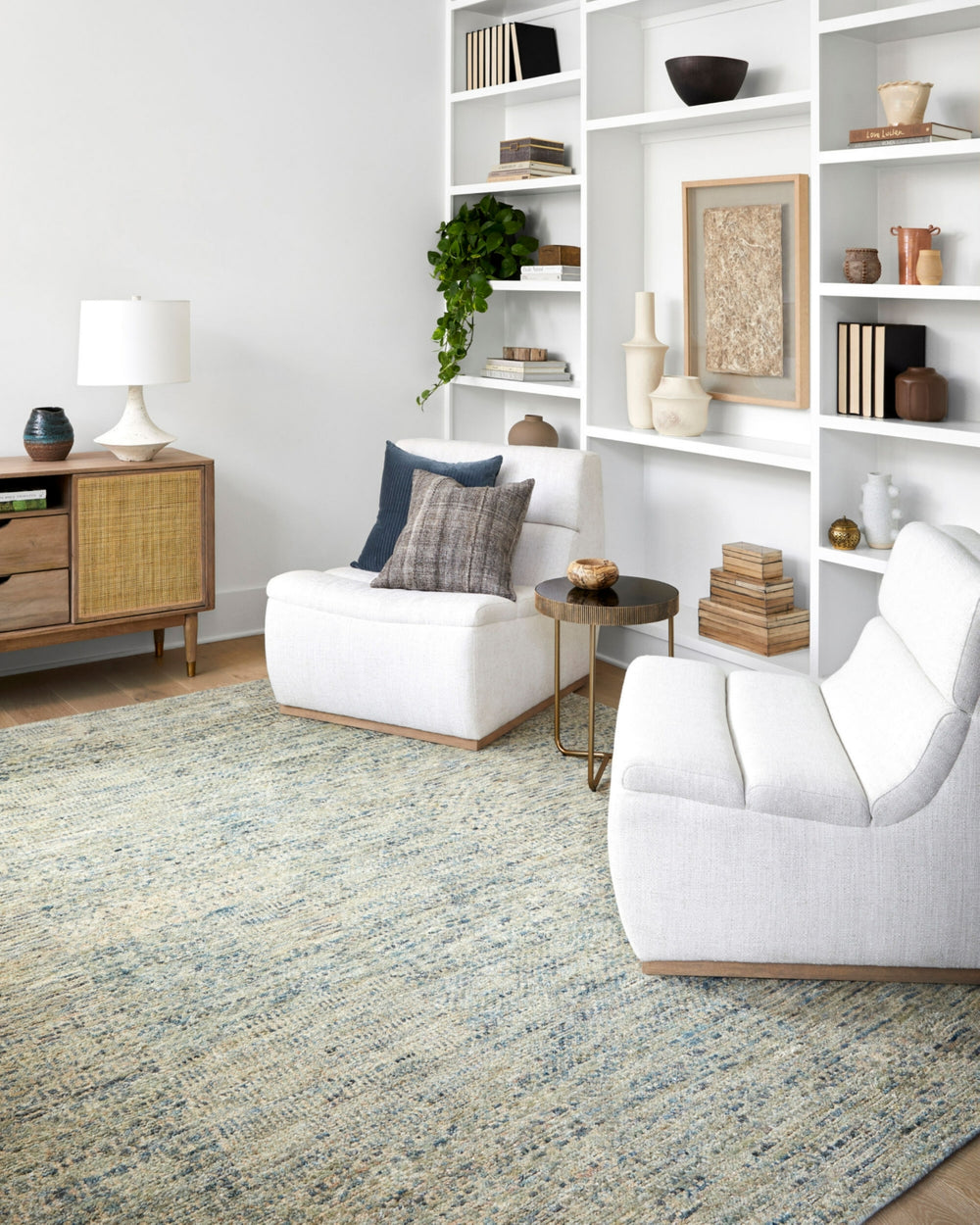 Surya Silken Palace SPC-2300 Khaki Area Rug Room Scene Feature