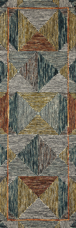 Loloi II Spectrum SPE-01 Lagoon/Spice Area Rug Corner Image
