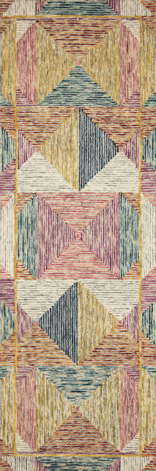 Loloi II Spectrum SPE-01 Silver/Fiesta Area Rug Corner Image